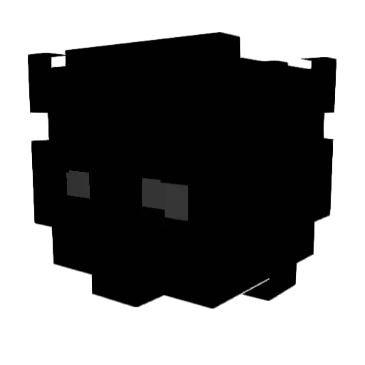 IIMAKA Minecraft avatar head, 3D render