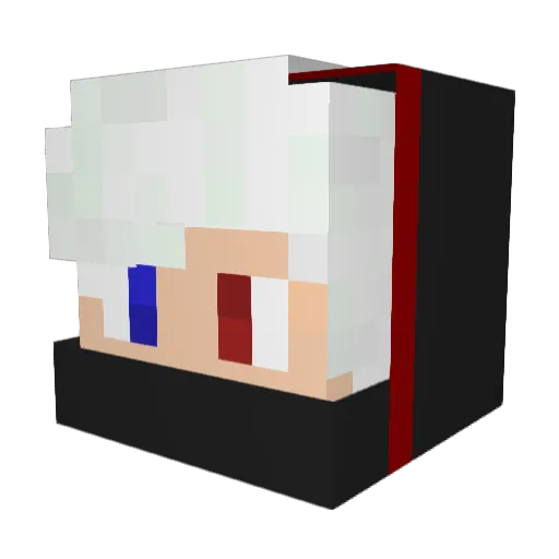 IIMaXll Minecraft avatar head, 3D render