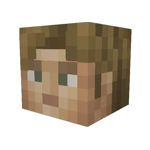 IINaNoXiDII Minecraft avatar head, 3D render