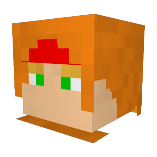 IIPECH9Koff Minecraft avatar head, 3D render