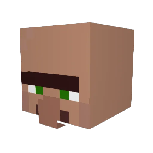 IIROPROS24 Minecraft avatar head, 3D render