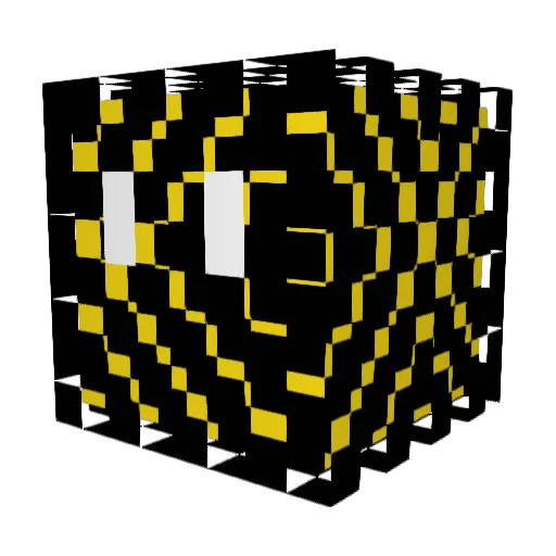 IISKA_PLAYS Minecraft avatar head, 3D render
