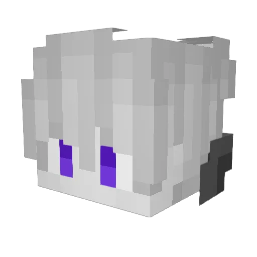 IISixII Minecraft avatar head, 3D render