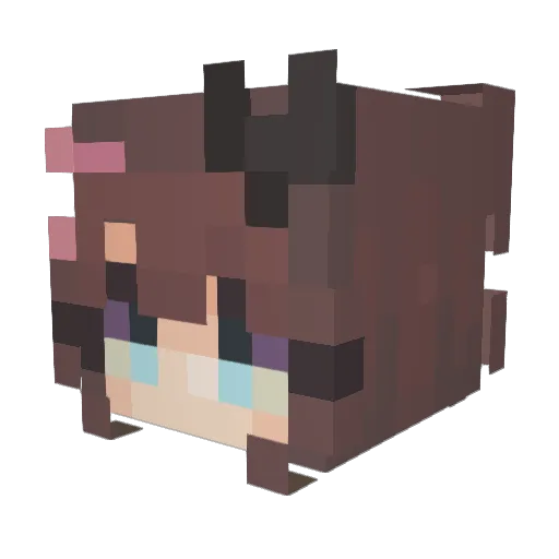 IIStawbewyII Minecraft avatar head, 3D render