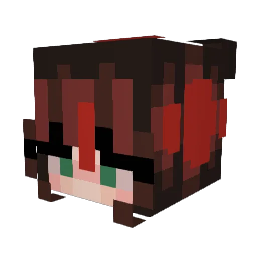 IITAR_0II Minecraft avatar head, 3D render