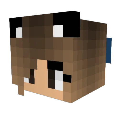 IIWillowII Minecraft avatar head, 3D render