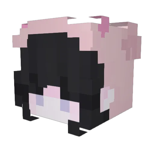IIXABII Minecraft avatar head, 3D render