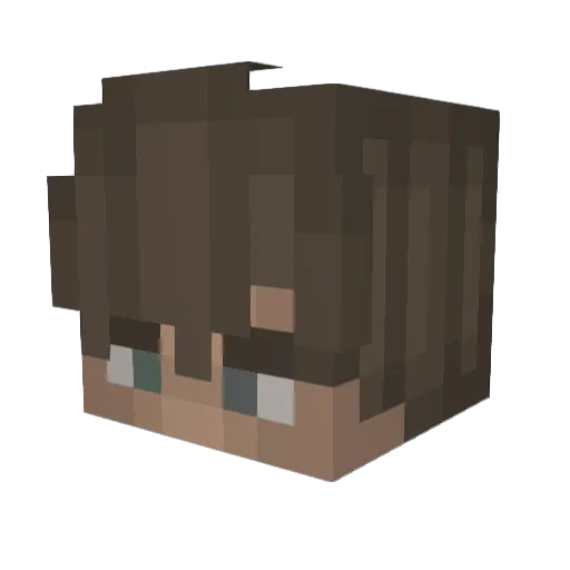 IIZ0n3dII Minecraft avatar head, 3D render