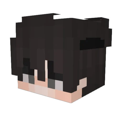 IIZacry Minecraft avatar head, 3D render