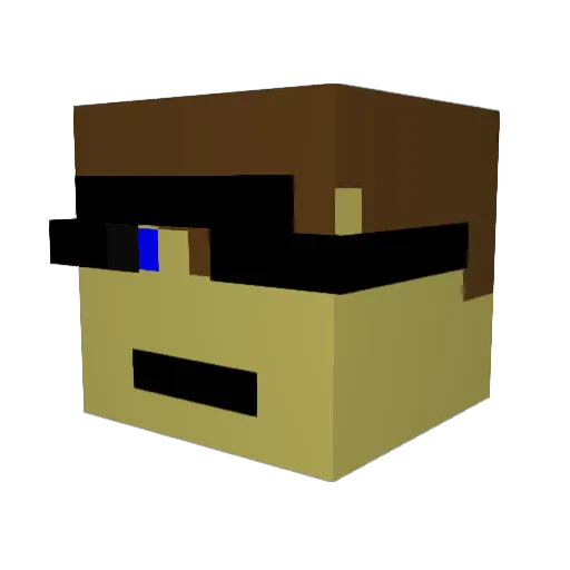 II_Flash_II Minecraft avatar head, 3D render