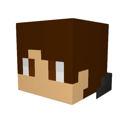 II_IIMAXII_II Minecraft avatar head, 3D render