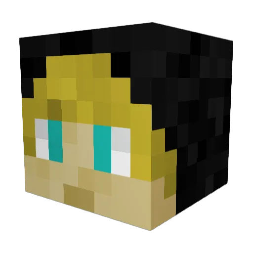 II_Plague Minecraft avatar head, 3D render