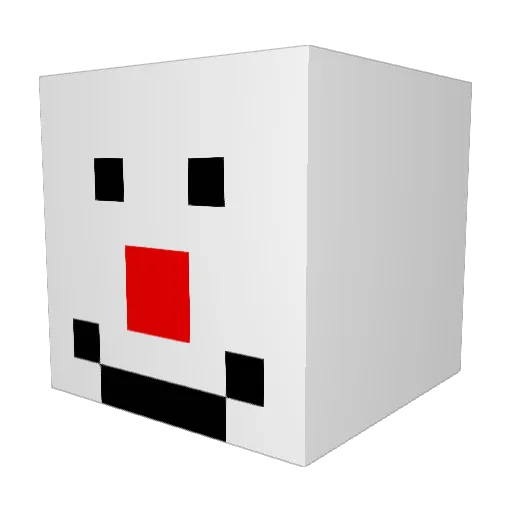 IIcari Minecraft avatar head, 3D render