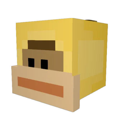 IIeaky1 Minecraft avatar head, 3D render
