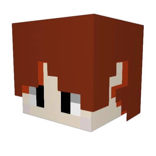 IInkey Minecraft avatar head, 3D render