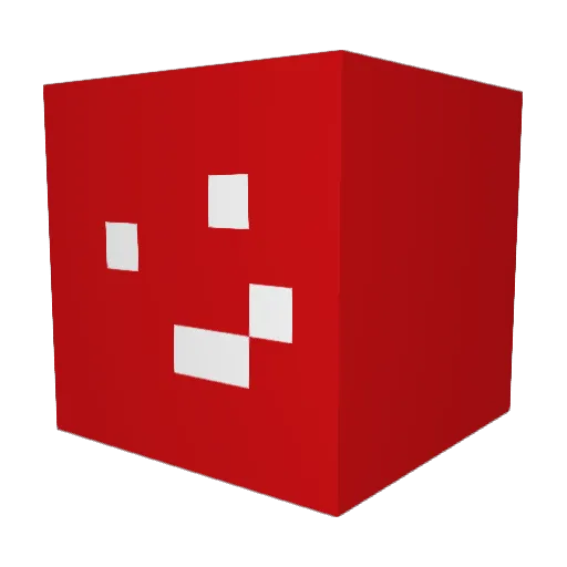 IIntay Minecraft avatar head, 3D render