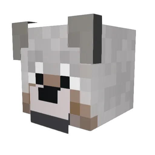 IIshadow10II Minecraft avatar head, 3D render