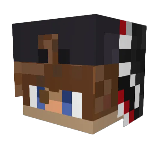 IItzAcce Minecraft avatar head, 3D render