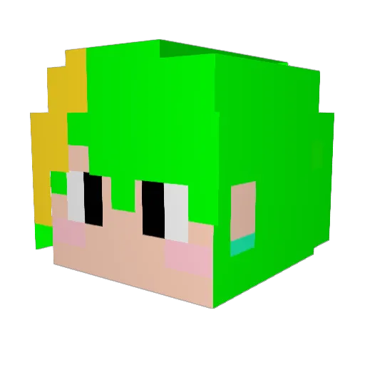IJGtwitch Minecraft avatar head, 3D render