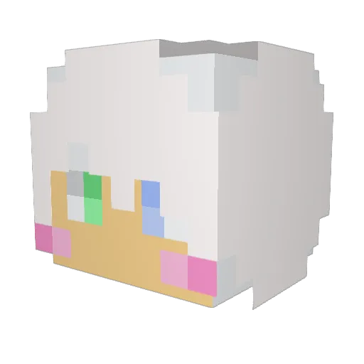 IJegreen Minecraft avatar head, 3D render