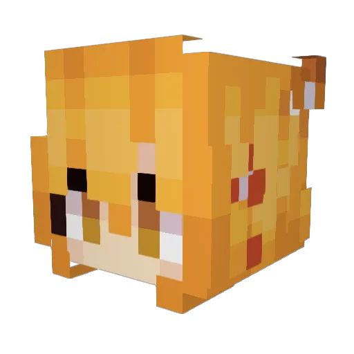 IJessel Minecraft avatar head, 3D render
