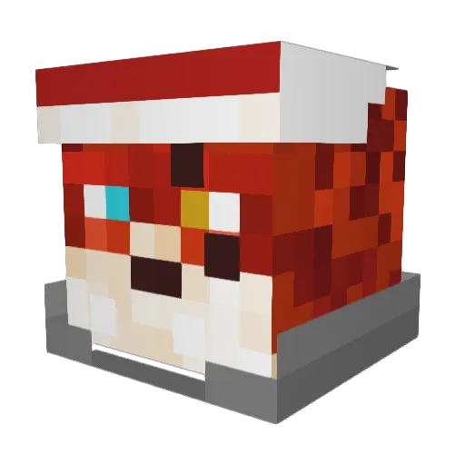 IJustLucky7 Minecraft avatar head, 3D render