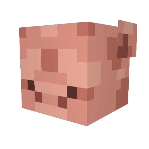 IK1RU Minecraft avatar head, 3D render