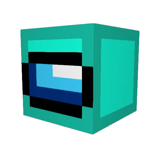 IKBENEENVOGEL Minecraft avatar head, 3D render