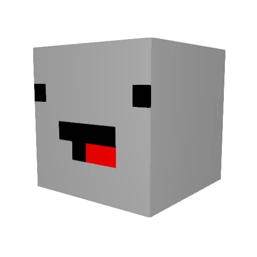 IKE287928 Minecraft avatar head, 3D render
