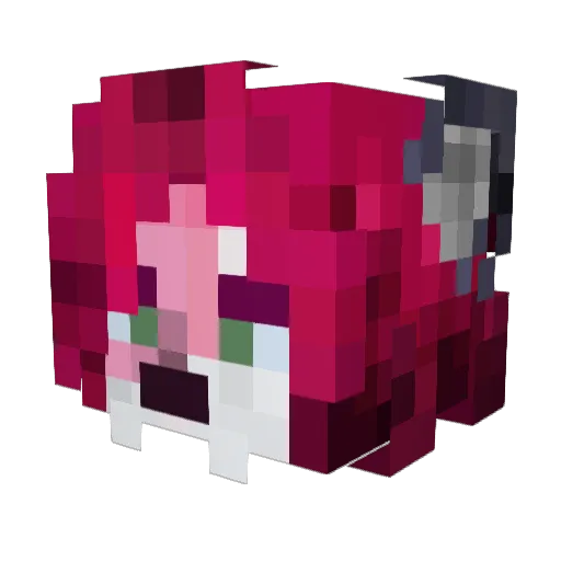 IKEA696 Minecraft avatar head, 3D render