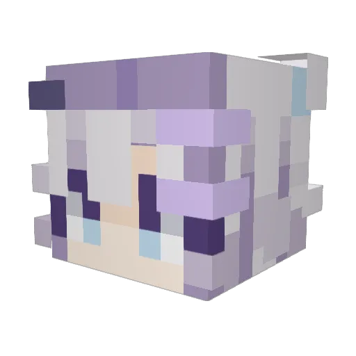 IKEACoffee Minecraft avatar head, 3D render