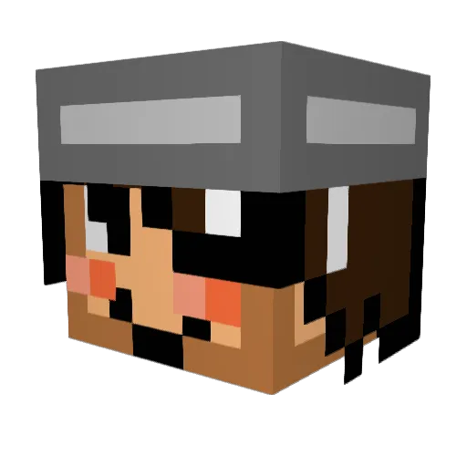 IKEBOT11 Minecraft avatar head, 3D render