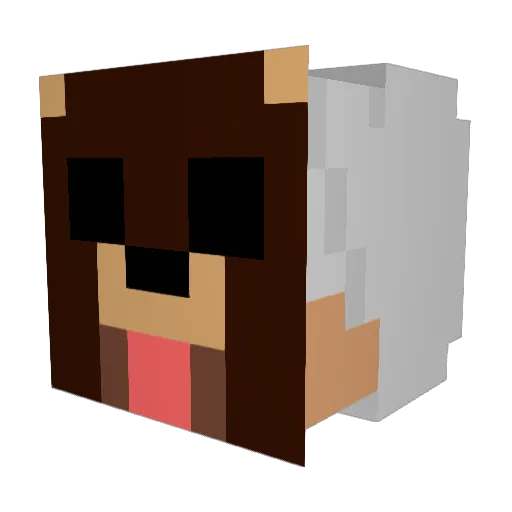 IKERINIBOY Minecraft avatar head, 3D render