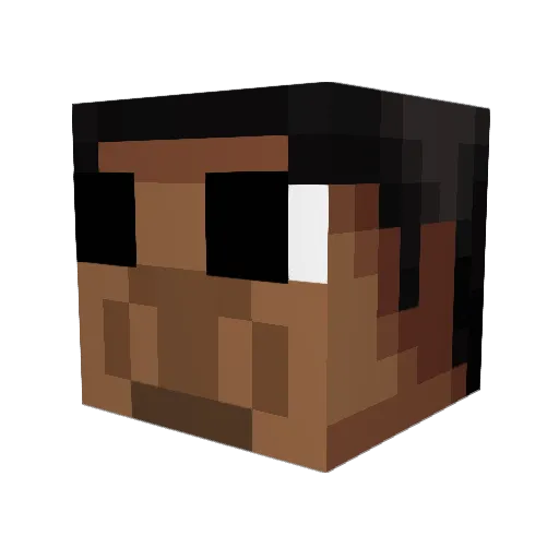 IKIA_ Minecraft avatar head, 3D render