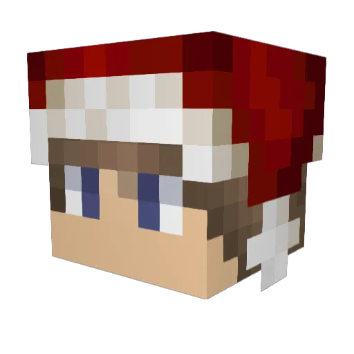 IKKillMe Minecraft avatar head, 3D render