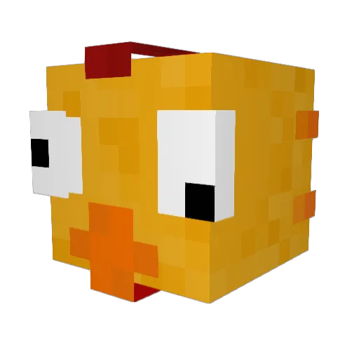 IKRACK Minecraft avatar head, 3D render