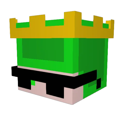 IKRAF Minecraft avatar head, 3D render