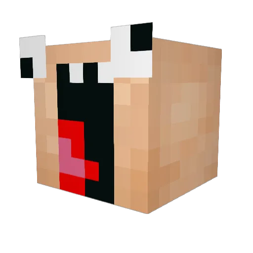 IKSON3000XL Minecraft avatar head, 3D render