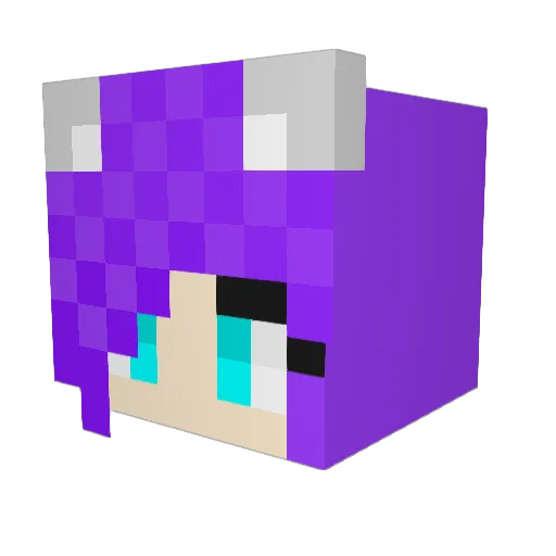 IKVIVEROS369 Minecraft avatar head, 3D render