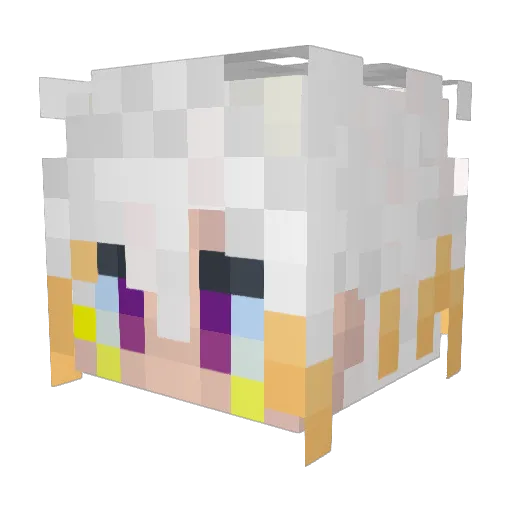 IKWAKKA Minecraft avatar head, 3D render