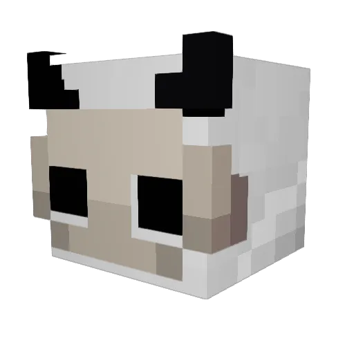 IK_AN_WOO Minecraft avatar head, 3D render