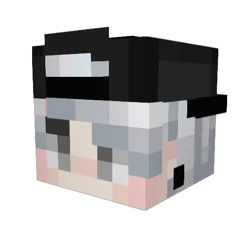 IKnowBest Minecraft avatar head, 3D render