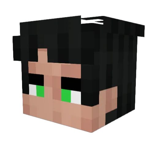 IKnowYou14 Minecraft avatar head, 3D render