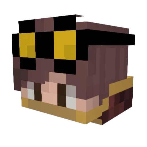 IKovaaK Minecraft avatar head, 3D render