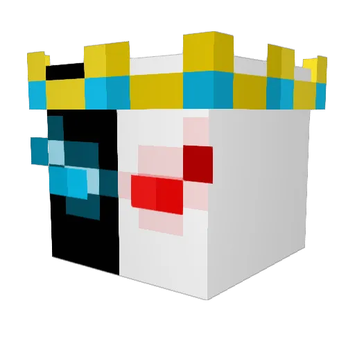 IKr4ber Minecraft avatar head, 3D render