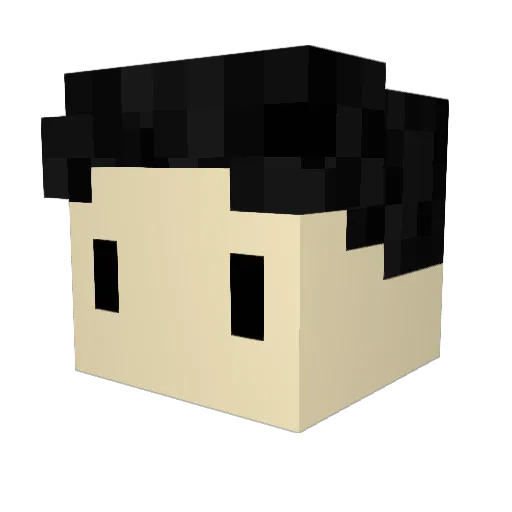 IKruze Minecraft avatar head, 3D render