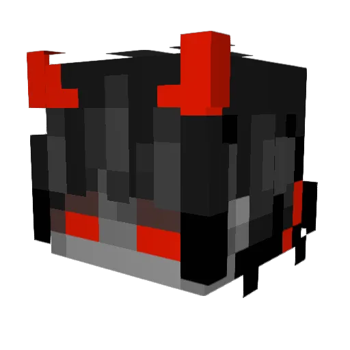 IKuniak Minecraft avatar head, 3D render