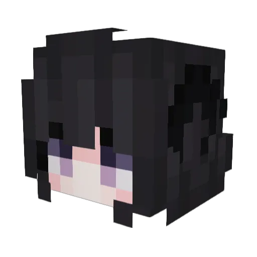 ILCxWisper_ Minecraft avatar head, 3D render