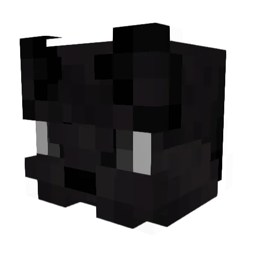 ILIAMA Minecraft avatar head, 3D render