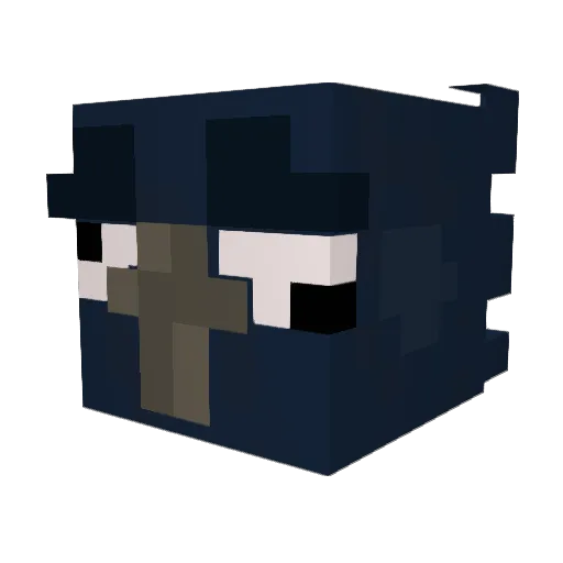 ILL_Crows Minecraft avatar head, 3D render
